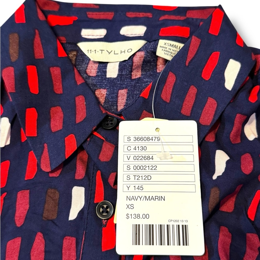 Anthropologie 11.1 Tylho Brynn ShirtDress | Sz XS |‎ NWT MSRP $138 - Picture 5 of 8